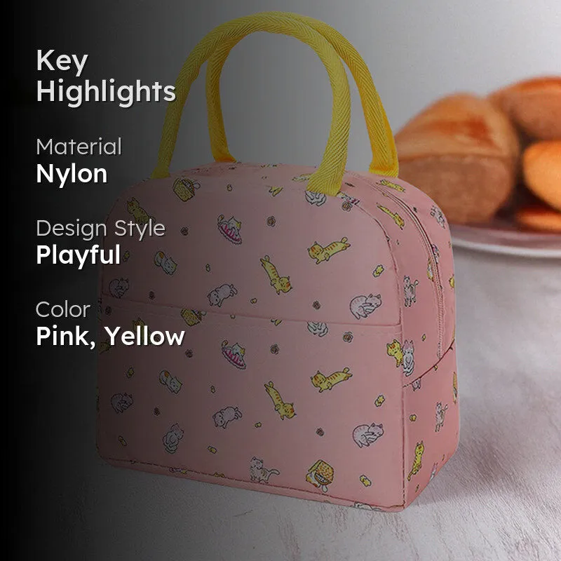 Pink Paws Nylon Lunch Bag media 2