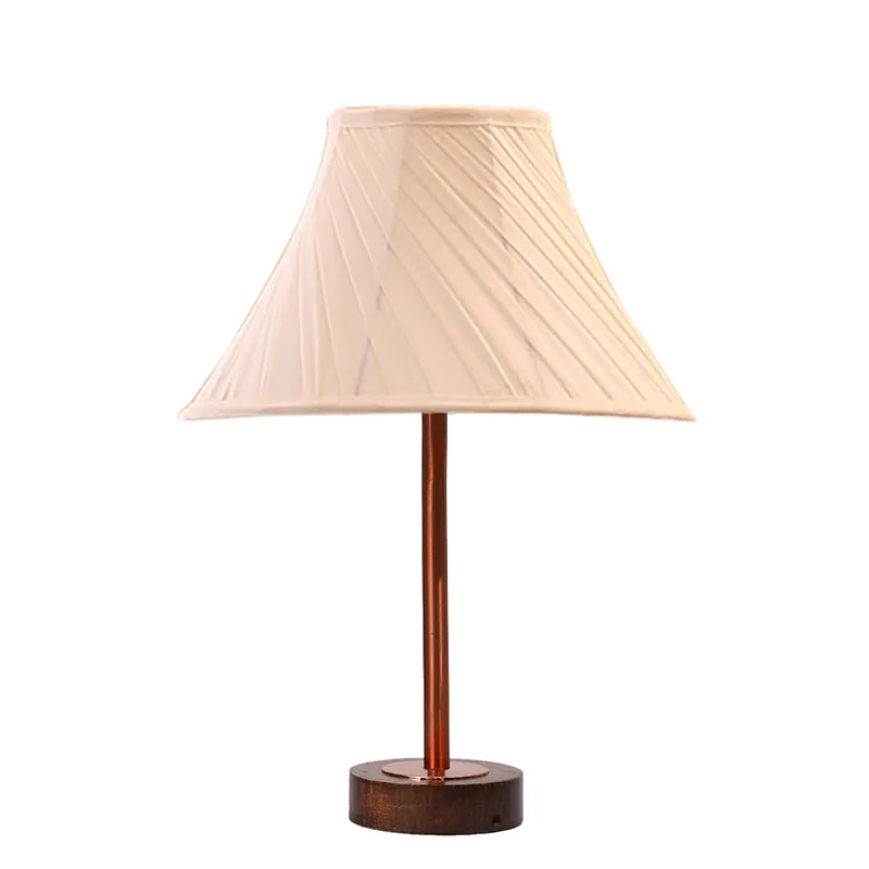 Twistra Rodin Wooden Table Lamp - Ivory,Copper,Brown media 4