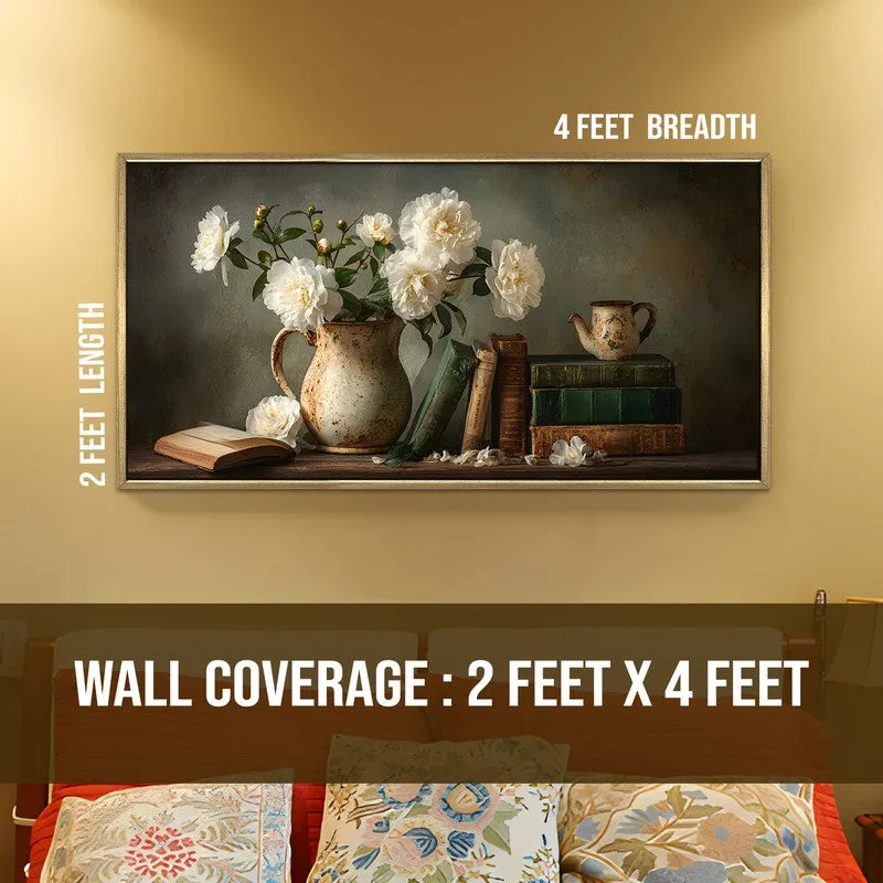Floral Echo Canvas Wall Painting With Frame media 8