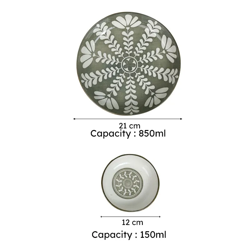 Rana Floral Bowl (150 ML/ 850 ML) - Set Of Seven media 8