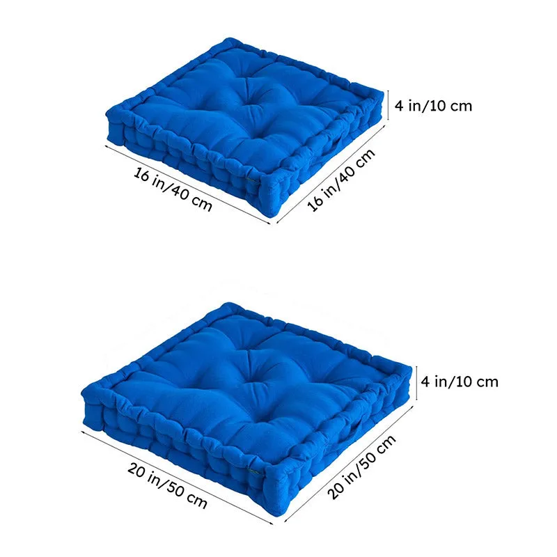 Marlon Floor Cushion (Classic Blue) - Set Of Two media 13
