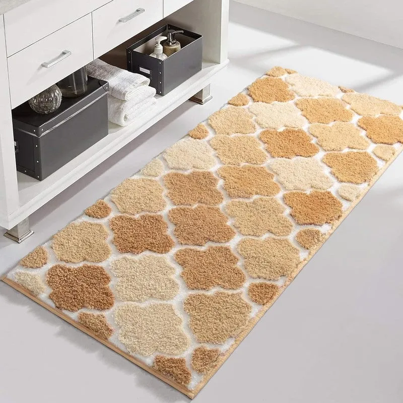 Dune Ellipse Rustic Micro Fiber Runner Rug media 4