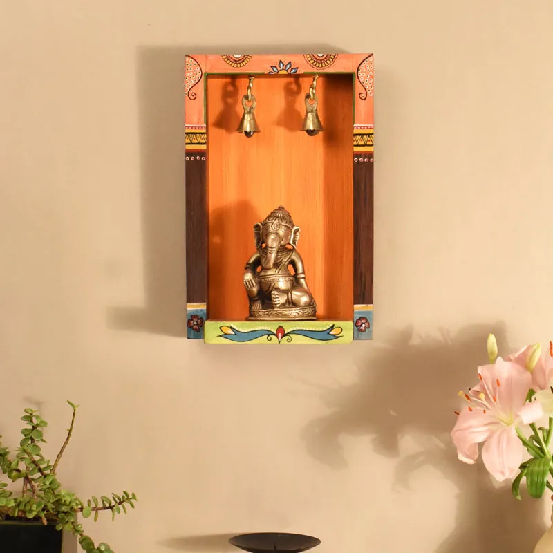 Swara Wooden Wall Accent With Bells media 3