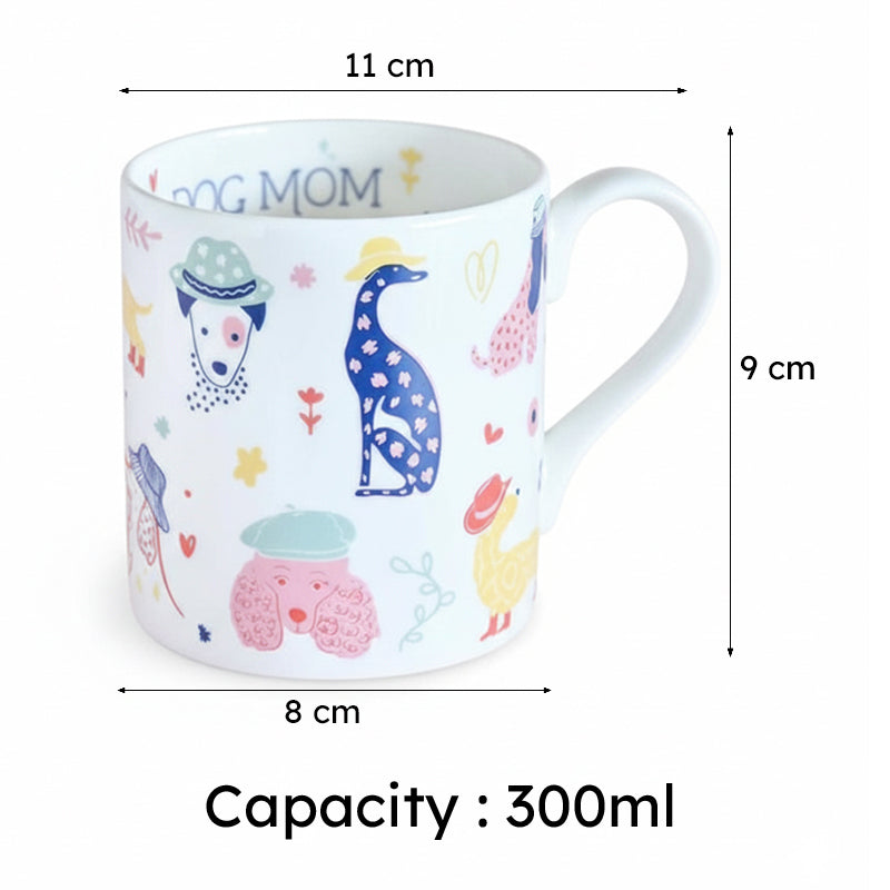 Dog Ceramic Coffee Bone China Coffee Mug (300 mL) media 6