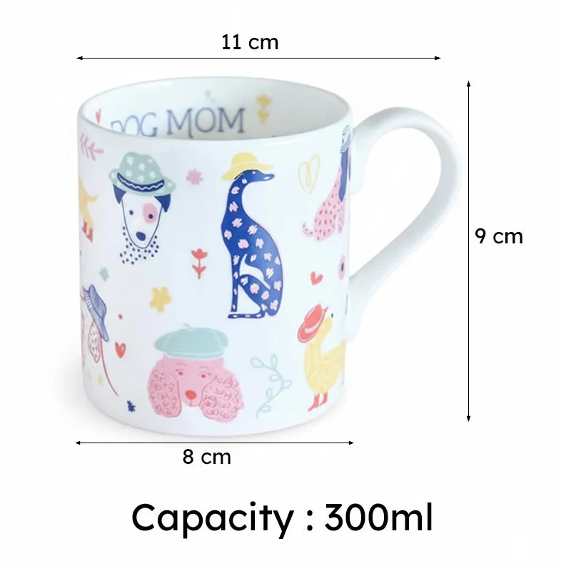 Dog Ceramic Coffee Bone China Coffee Mug (300 mL) media 6