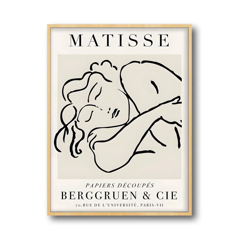 Repose Canvas Wall Painting With Brown Frame media 3
