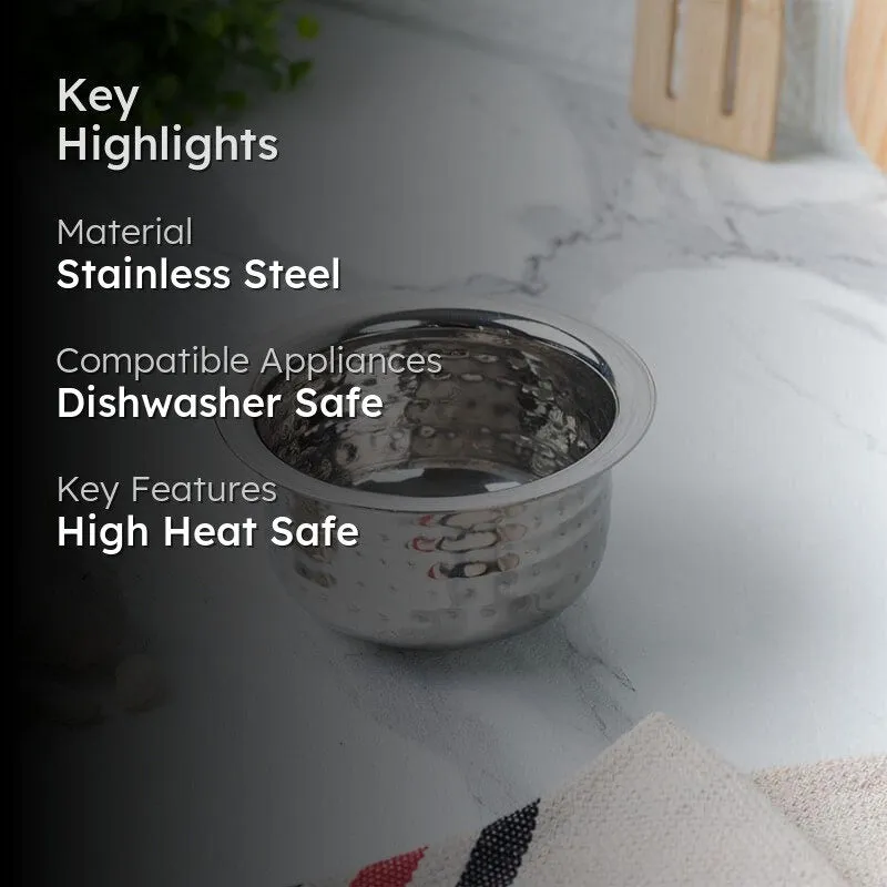 Sizzle Stainless Steel Pateela - 750 mL / 6 Inches media 2