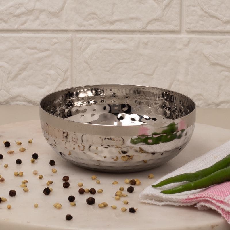 Vintage Charm Hammered Curry Bowl (200 ML) - Set Of Two media 3