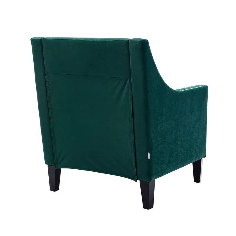 Softix Neem Wood Accent Chair - Green media 8