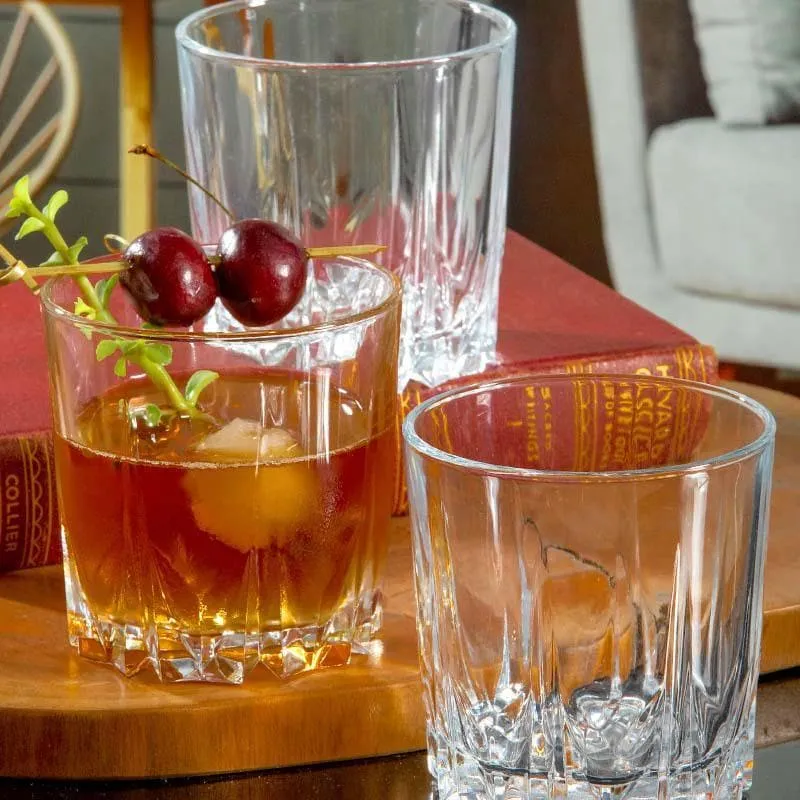 Pasabahce Tiyna Old Fashioned Glasses (300 ML) - Set Of Six media 1