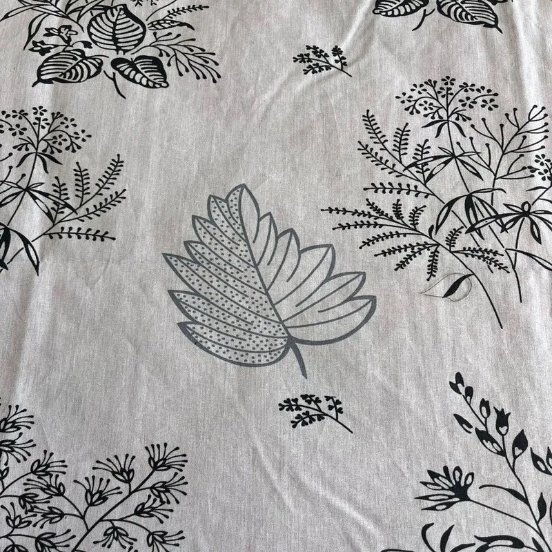 Bloom Veil Cotton Bedsheets (Black) - 400 TC media 6