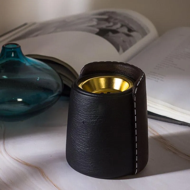 Gareva Resin Dhoop Holder - Black media 1