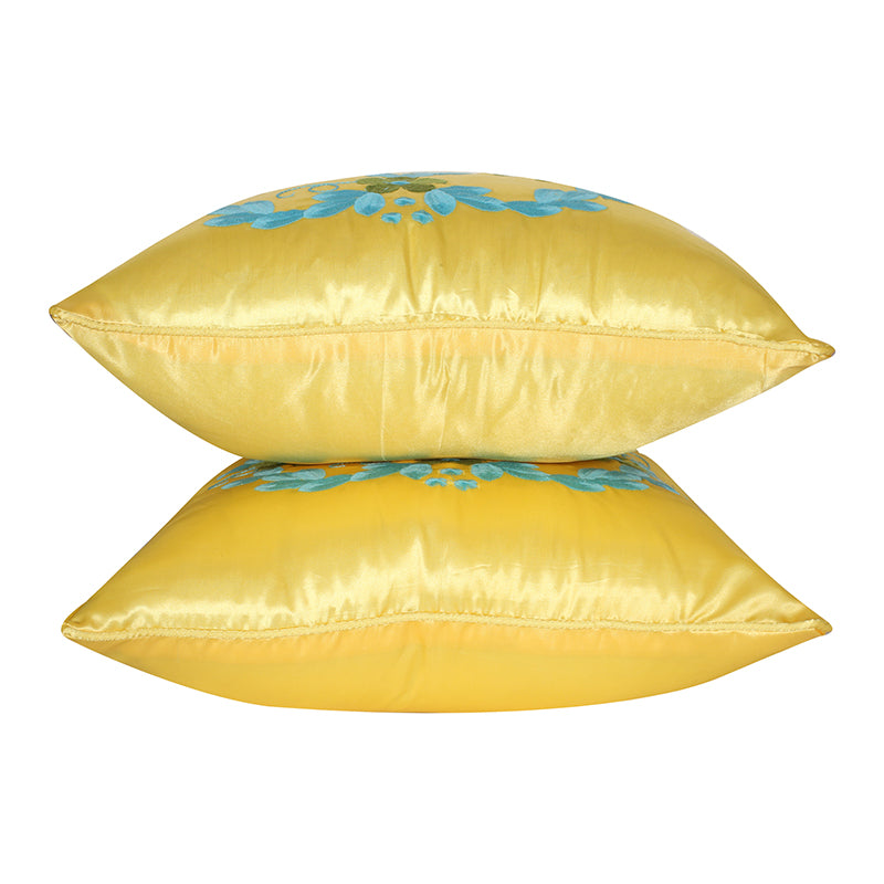 Halo Of Spring Embroidered Cushion Cover - Set Of Two media 5
