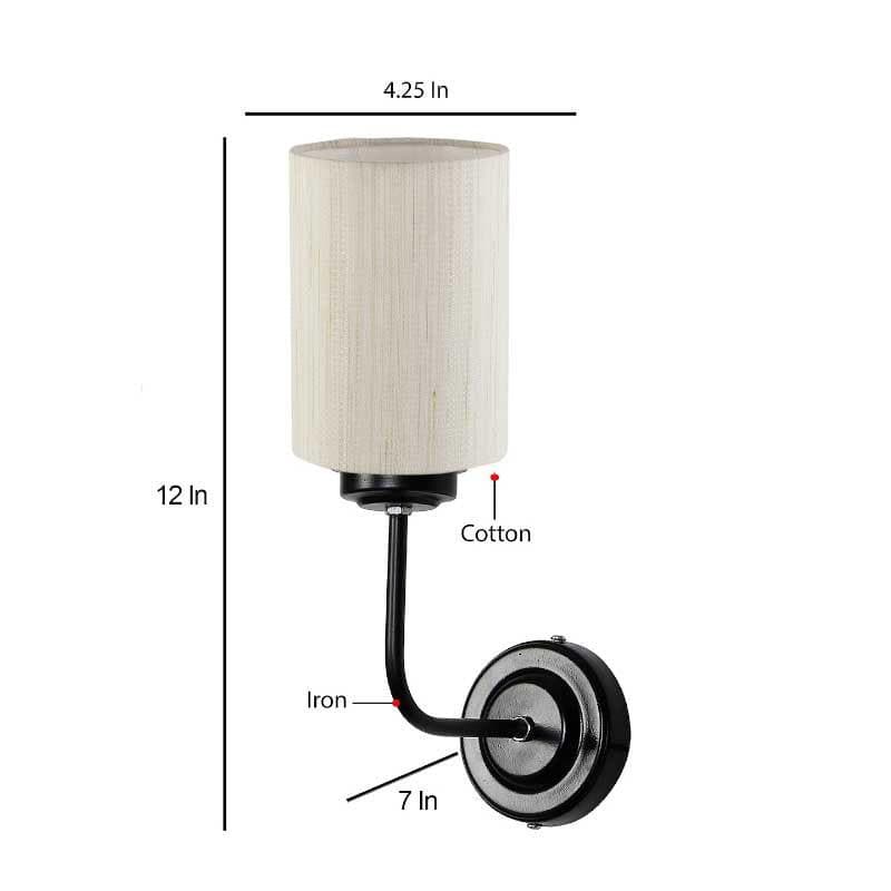 Biyox Cylindrical Fabric Wall Lamp media 6