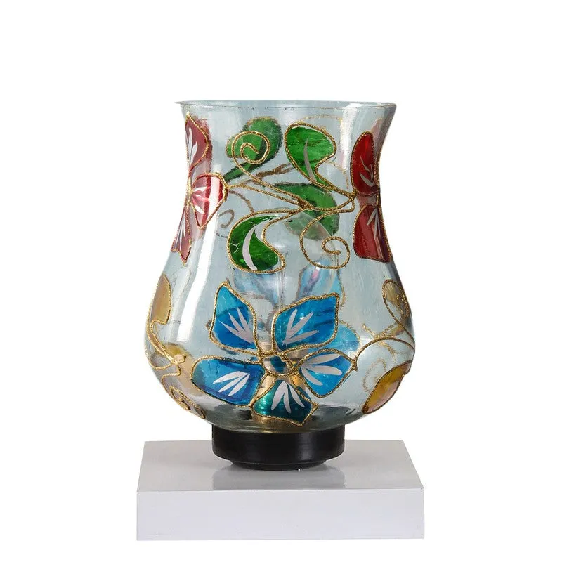 Auralix Mosaic Glass Table Lamp With Wooden Base - Multicolor media 5