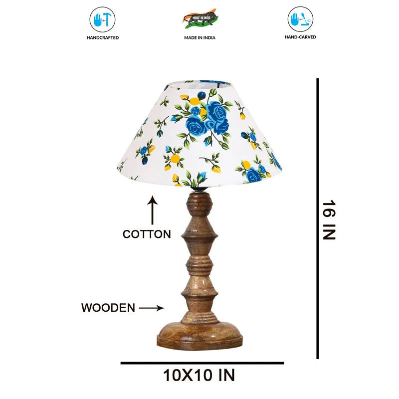 Fleur Cone Timber Wooden Table Lamp media 7