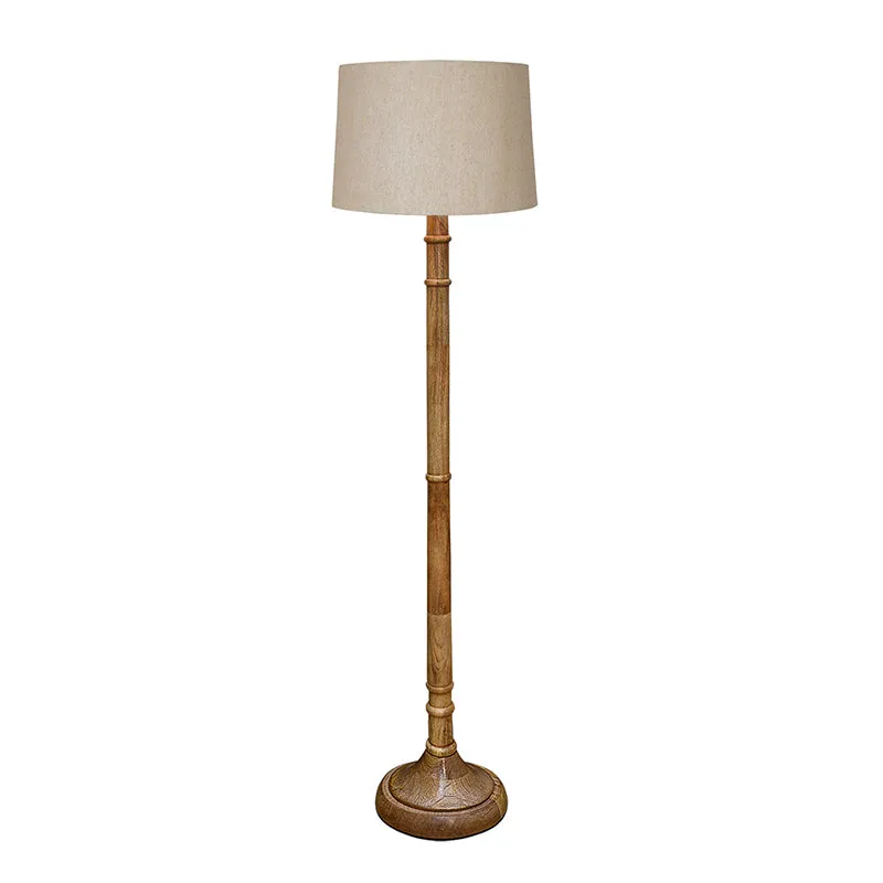 Elfin Cleo Wooden Floor Lamp - Ivory media 4