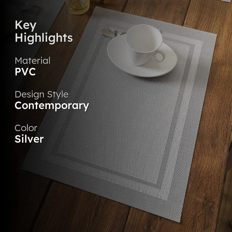 Caden Table Mats (Silver) - Set Of Six media 2