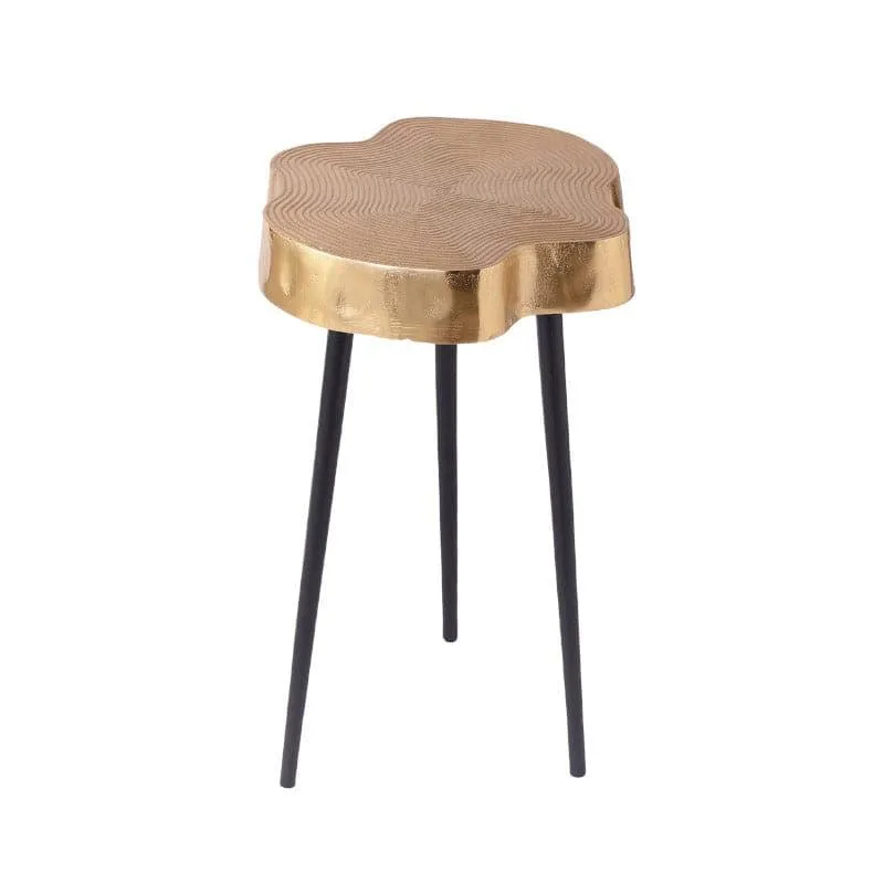 Kora Aluminium Accent Table - Gold media 4