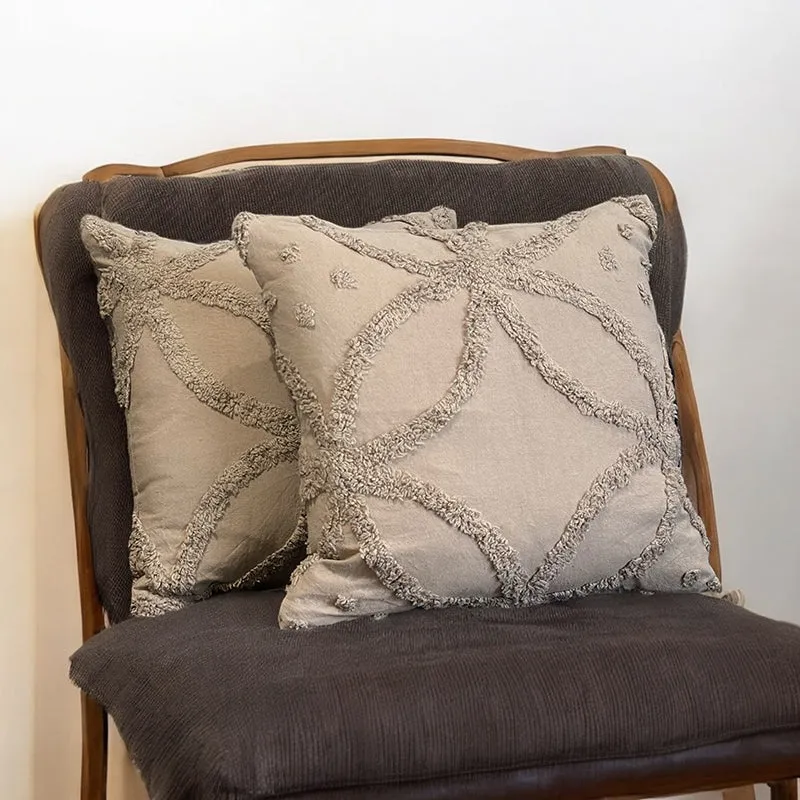 Kata Tufted Cover (Beige) - Set Of Two media 4
