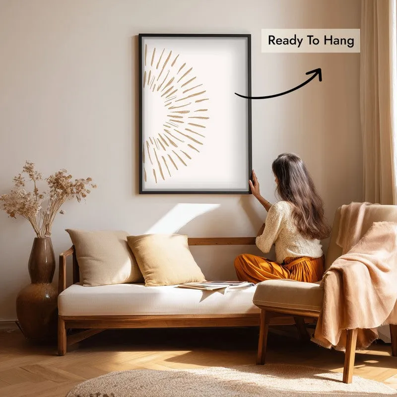 Natural Aura Canvas Wall Painting With Black Frame media 7