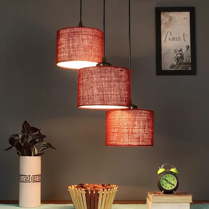 Lumera Drift Metal Ceiling Lamp - Maroon media 2