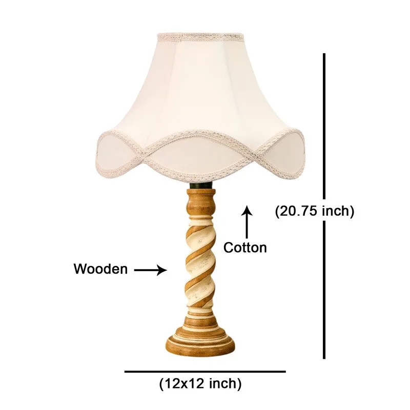 Modera Zyro Wooden Table Lamp - White media 8