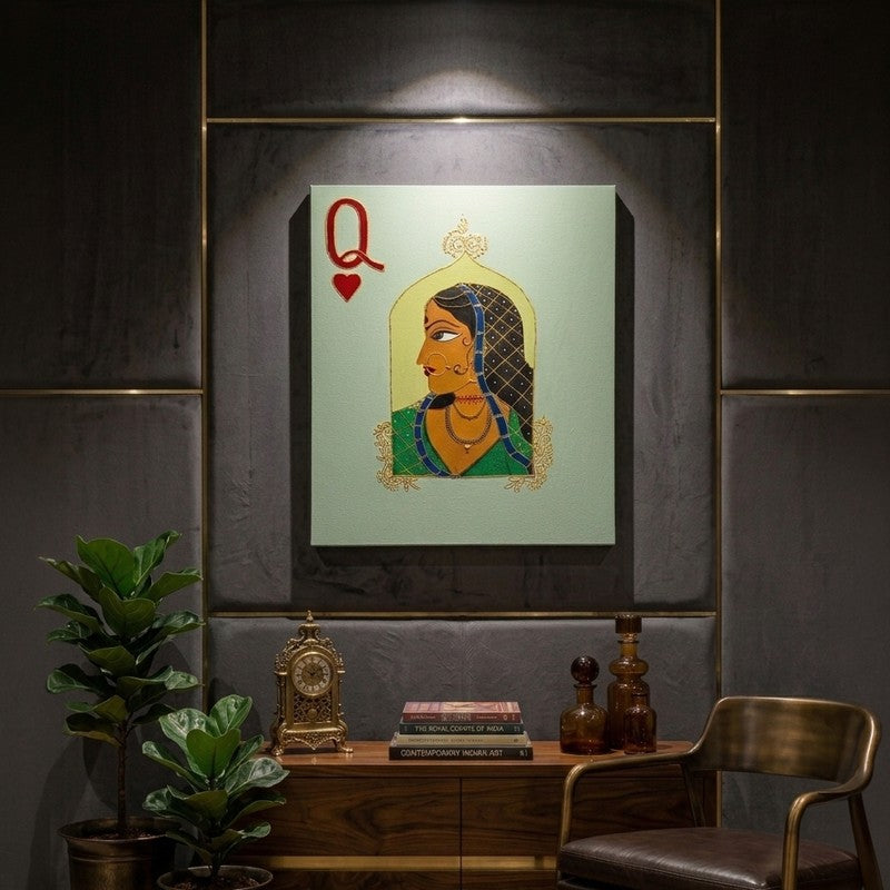 Shringara Handpainted Wall Art media 3