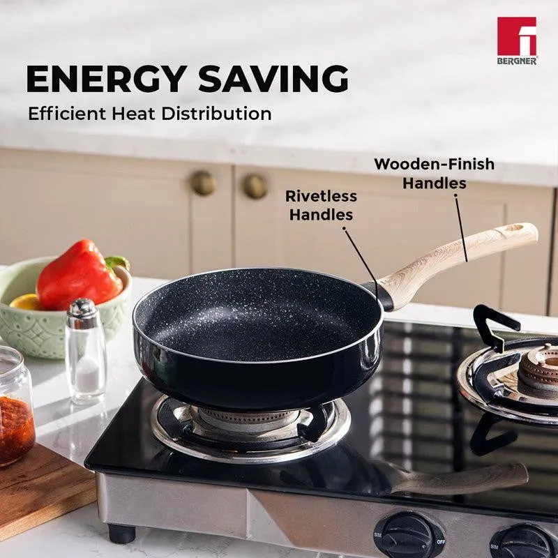 Bergner Induction Safe Frying Pan With Lid - 3000 ml/10 Inches media 8