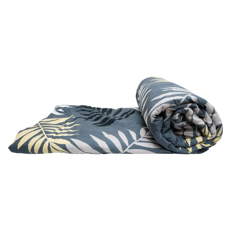 Classic Leafs Glaze Cotton Bedding Set (330 Gsm) - Four Piece Set media 6