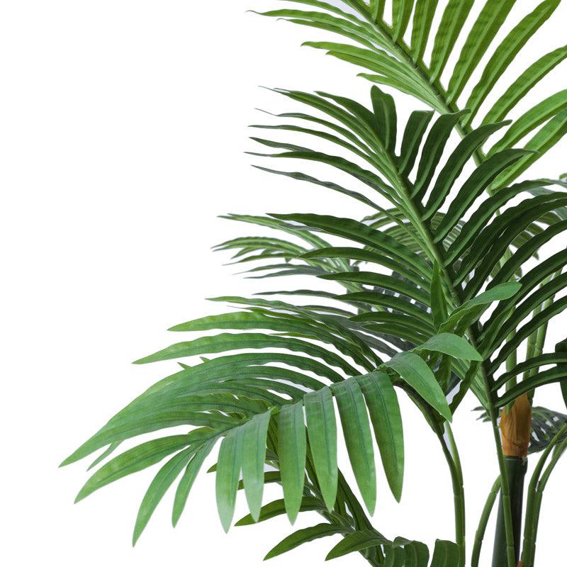Artificial Realistic Areca Palm Plant With Black Plastic Pot - 3.3 Feet media 7