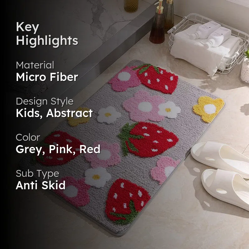 Strawberry Stride Bathmat media 2
