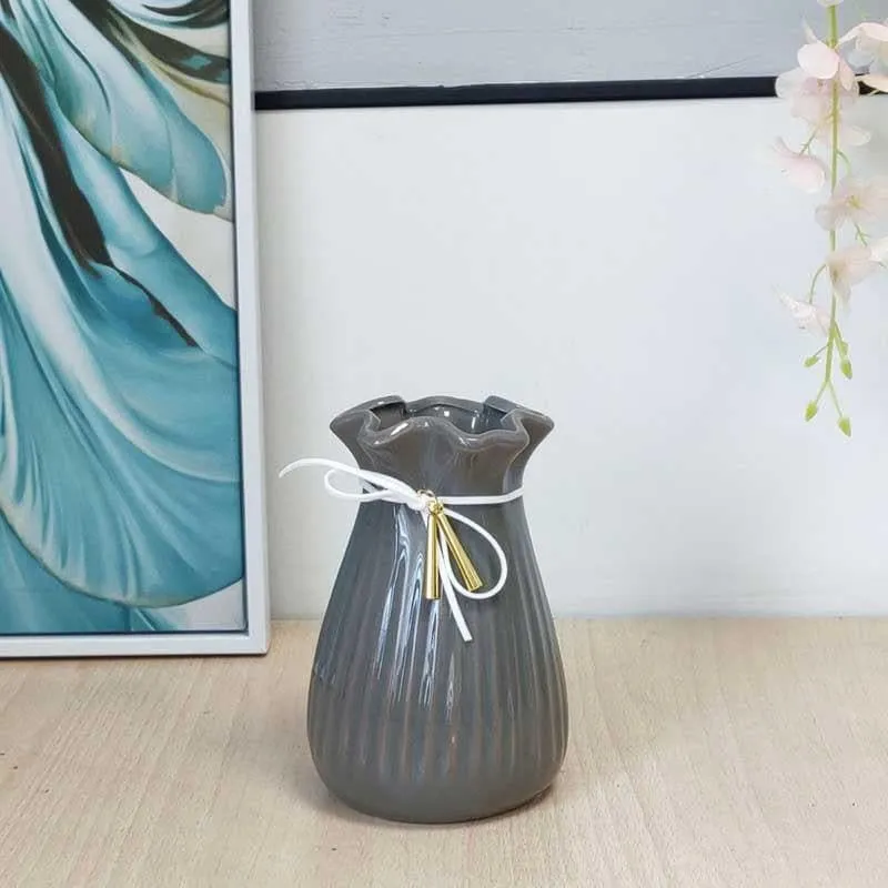 Quirky Symmetry Vase - Grey media 3