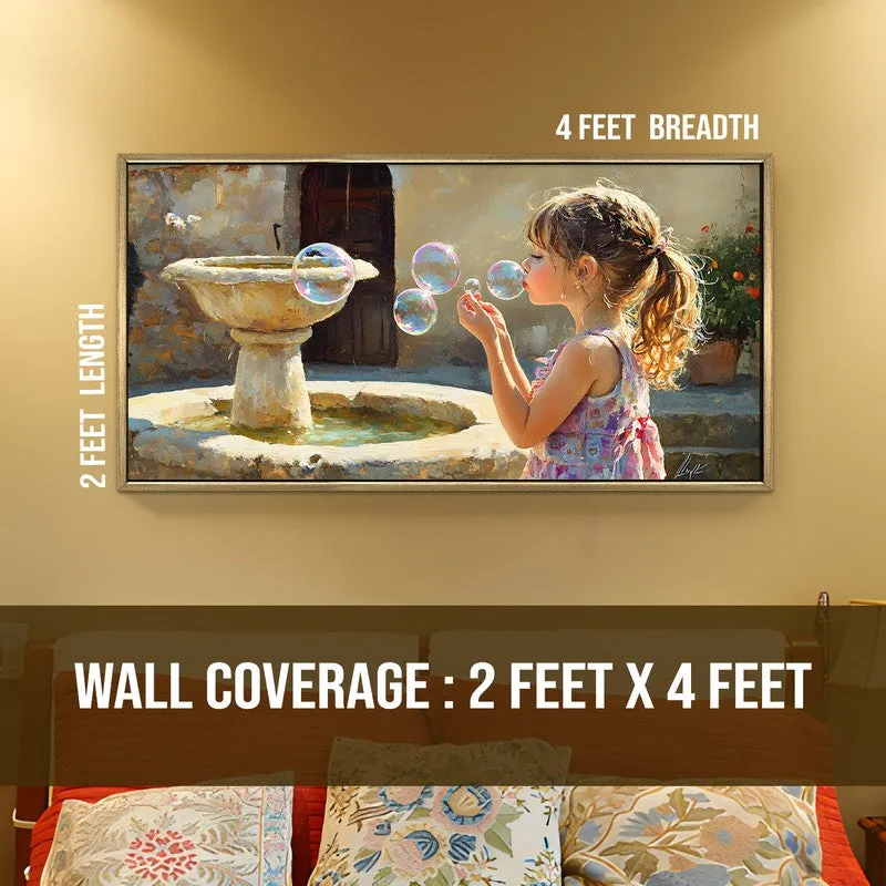 Bubblelight Canvas Wall Painting With Frame media 8