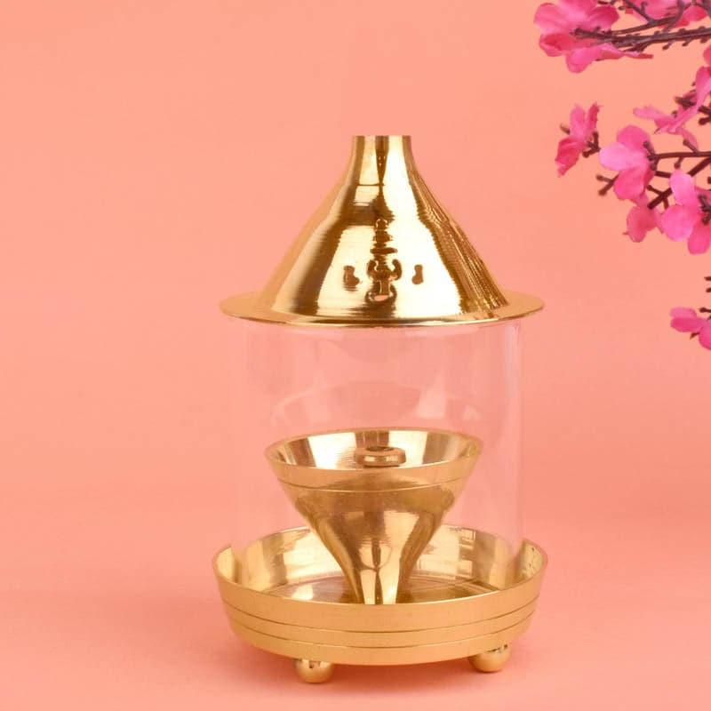 Kanchan Brass Akhand Diya - Large media 3