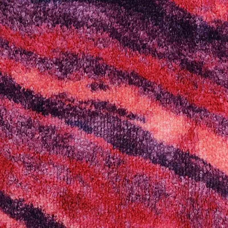 Brenna Abstract Micro Fiber Runner Rug - Purple media 4