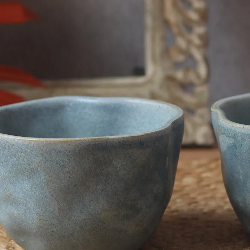 Oneira Ceramic Snack Bowl (Blue) - 300 mL media 5