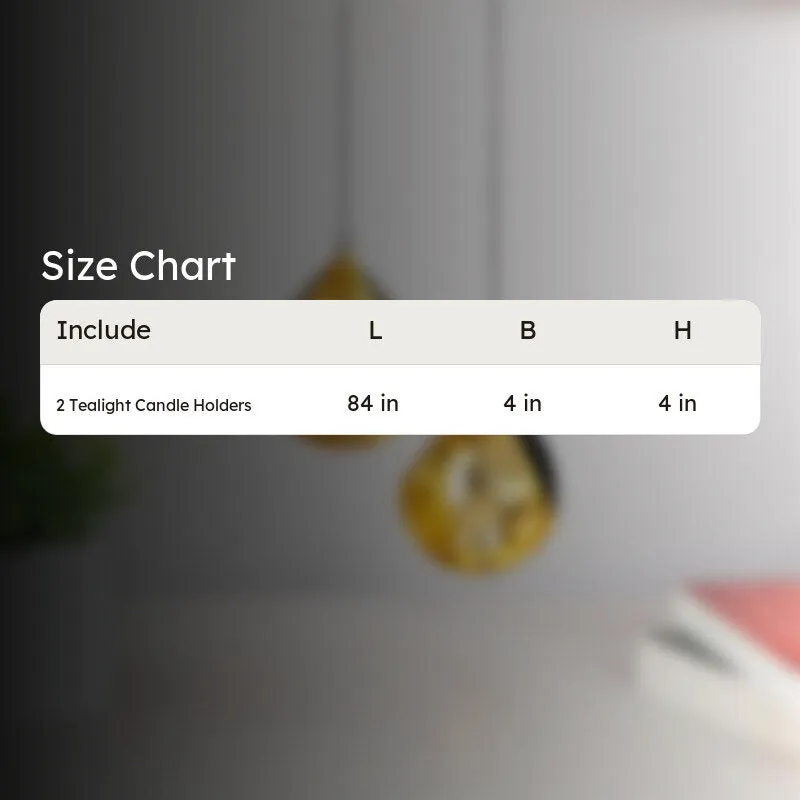 Hira Hanging Tealight Candle Holder - Set Of Two media 7