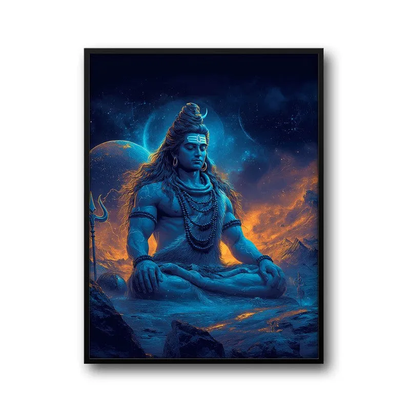 Peaceful Mahadev Meditating II Archival Paper Wall Art media 7
