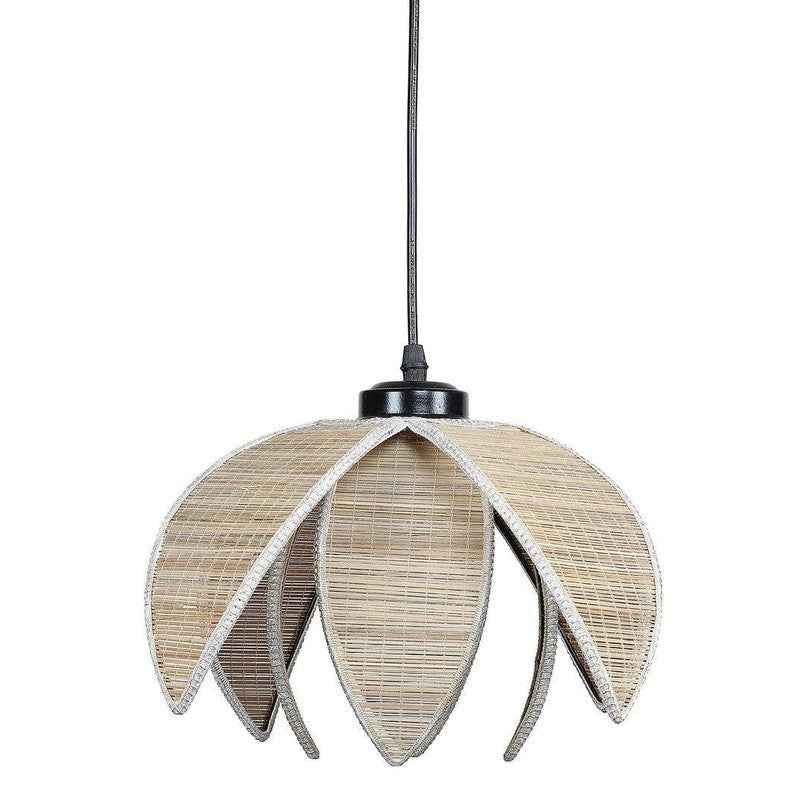Lotus Bamboo Cane Ceiling Lamp image 7