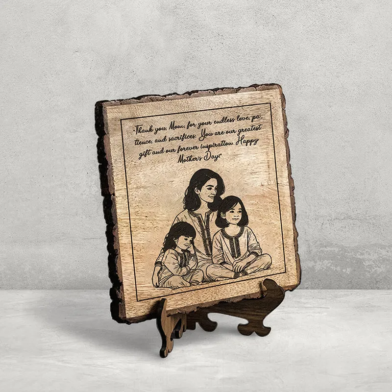 The Greatest Inspiration Wood Showpiece - Square media 3