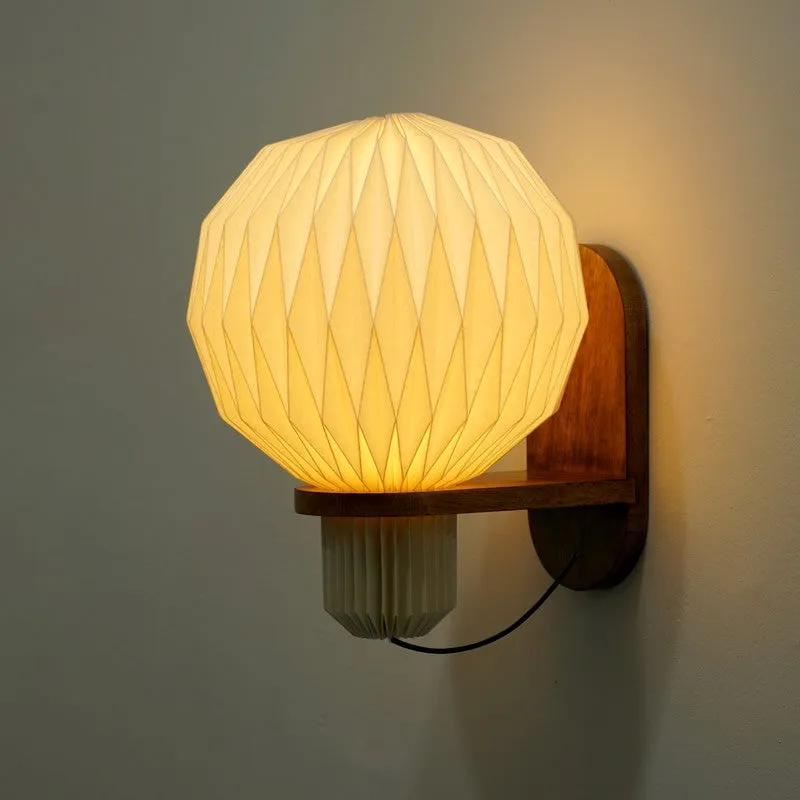 Fig Living Aura Pleat Paper Sconce media 7