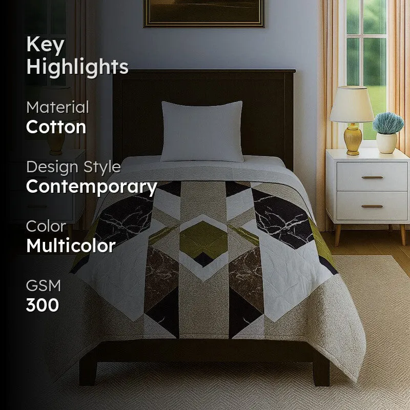 Modern Axis Cotton Comforters - 300 GSM media 2