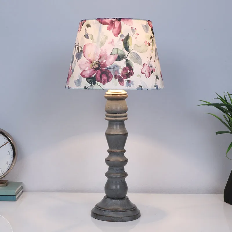 Lumikko Bantu Printed Mango Wood Table Lamp - Multicolor media 2