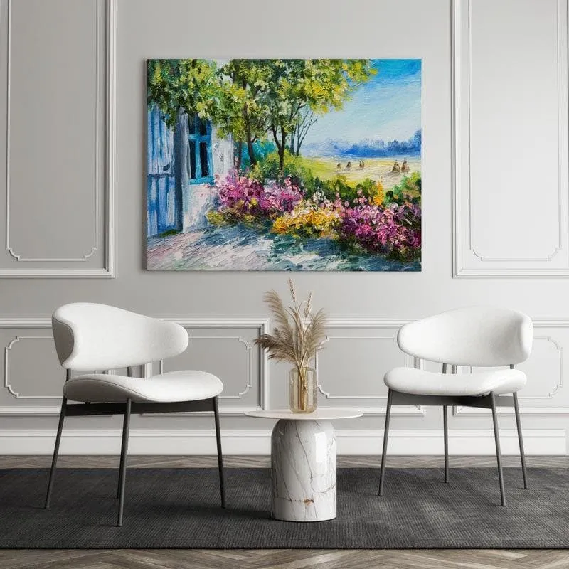 Garden Near The House Canvas Wall Painting media 1