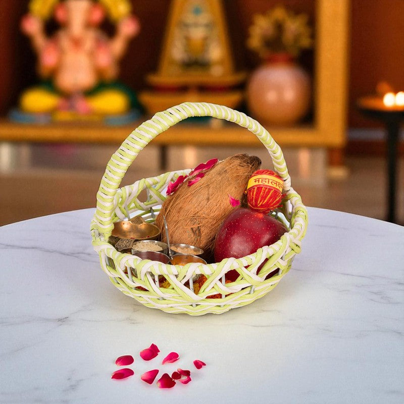 Fresh Bloom (Raffia,Metal) Fruit Basket media 3
