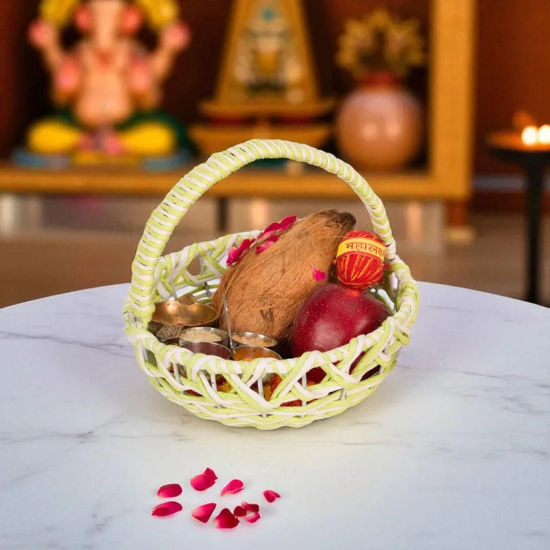 Fresh Bloom (Raffia,Metal) Fruit Basket media 3