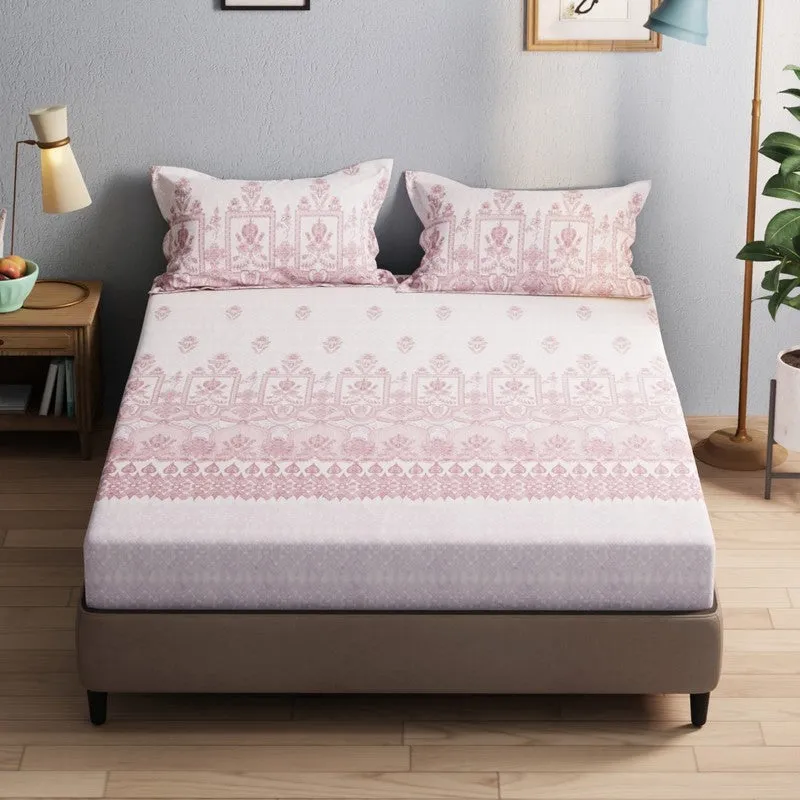 Wyril Bedsheet (Pink) - 115 GSM media 1