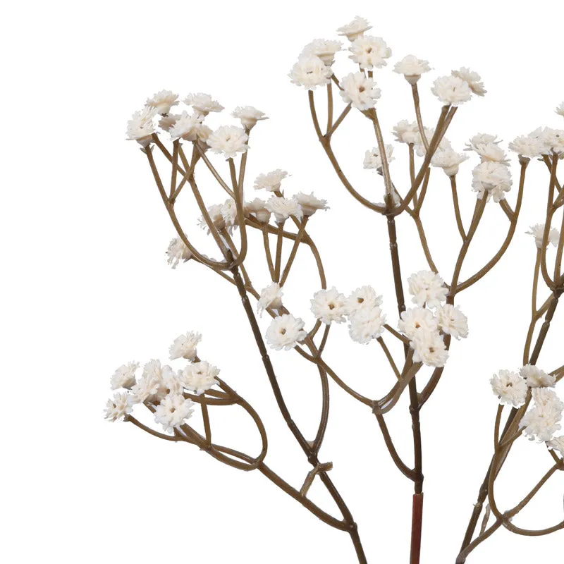 Artificial Realistic Baby's Breath Flower Stick (White) - Set Of Five media 5