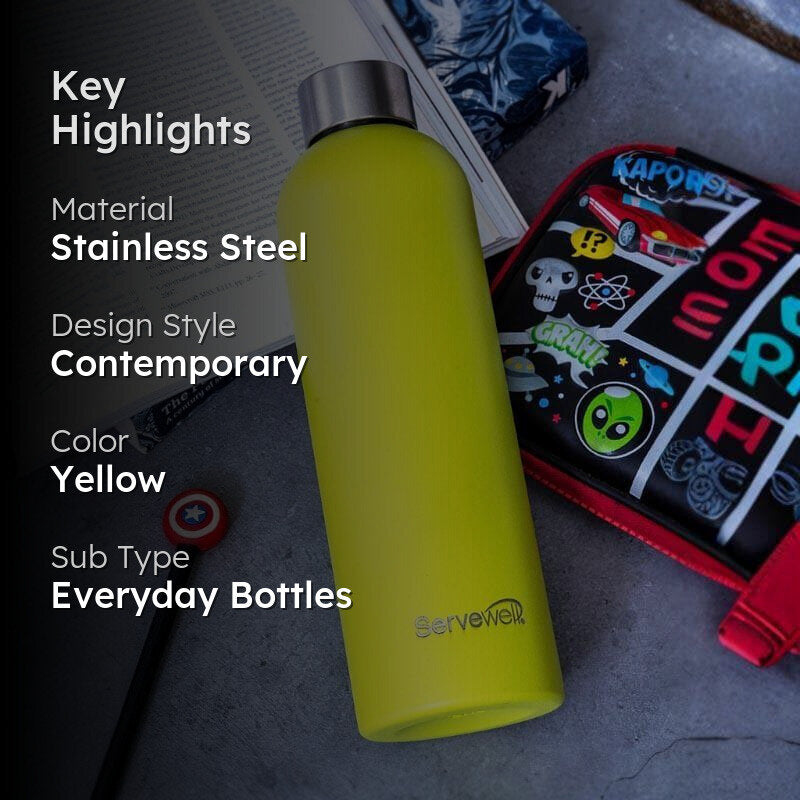 Steel Elegance Elixir Bottle (900 mL) - Lime Green media 2